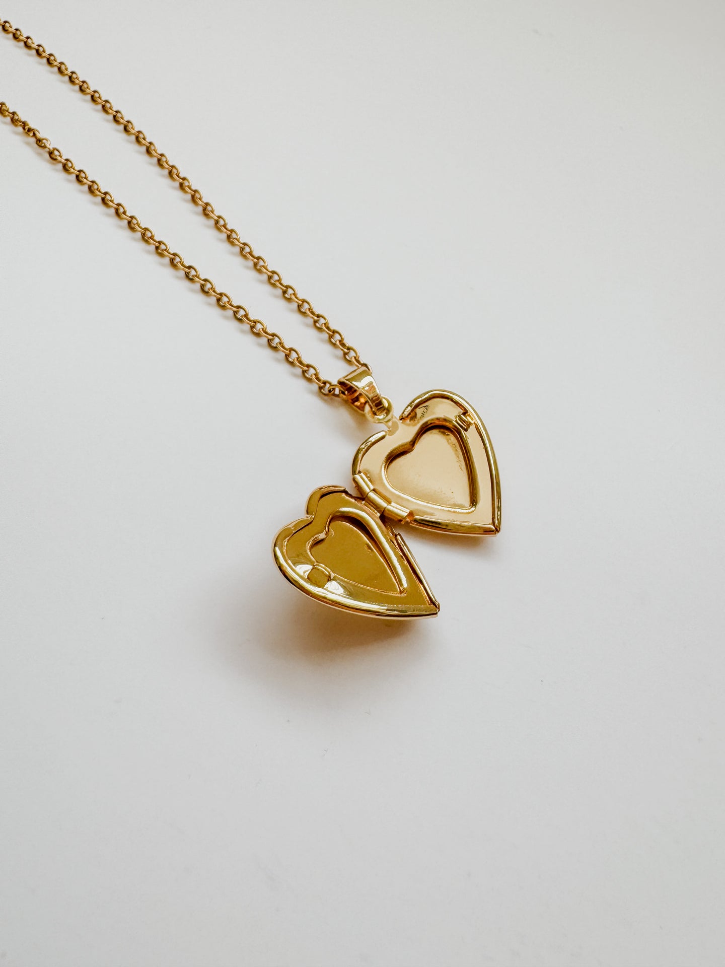 Vintage-Style Heart Locket Necklace